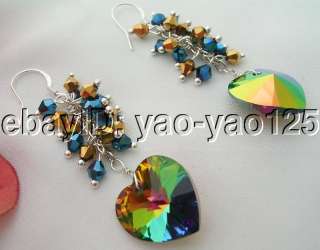 Beautiful Swarovski Crystal Earring 925 Sliver Hook  