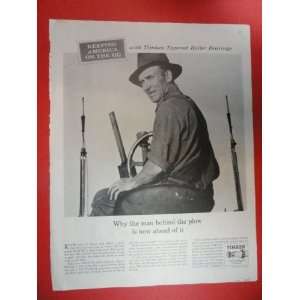   Print Ad (man/tractor) Orinigal Vintage Post Magazine Art.: Everything