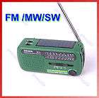 mini crank dynamo solar fm mw sw emergency world radio