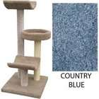 Munro 3 Level Cat House 2 Cradles&Round Bed Country Blue   Country 