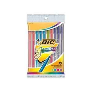  Bic Corporation : Shimmers Stick Pen, Medium Point, 10/PK 