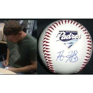 Nick Hundley (San Diego Padres) Signed Autographed Team Logo Baseball 