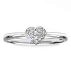   14k White Gold Heart Promise Ring (Size 8   Other Sizes Available