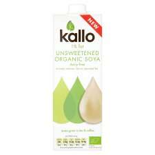 Kallo Ambient Unsweetened Organic Soya 1L   Groceries   Tesco 