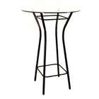 Grace 42 Round Moderno Bistro Table   Metal Finish Sand