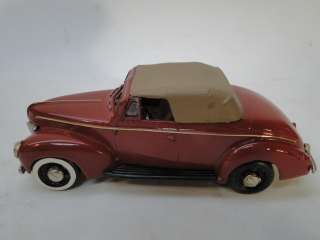 VINTAGE AUTO BUFF 1940 FORD CONVERTIBLE TOY CAR DIECAST die cast 1:43 