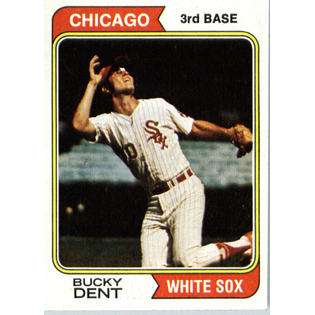 1974 Topps #582 Bucky Dent Chicago White Sox Baseball Card  Topps 