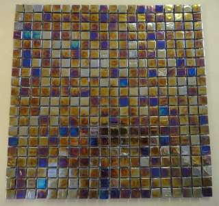   Sunset 13x13 Glass Tile Mosaic Sheet (5/8x5/8 Tiles)  