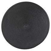 Tesco Round Woven Placemat Black