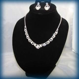 ADDL Item  Necklace Earrings Set rhinestone crystal 