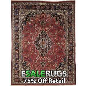 12 8 Mashad Hand Knotted Persian rug 