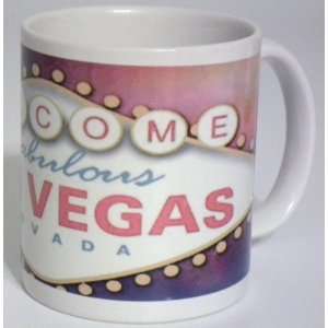  White Coffee Mug Welcome Las Vegas 