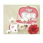 Uptown Country Shop Ladybug 19 Pc. Kids Tea Set For Two in Basket