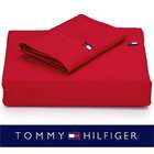 Tommy Hilfiger Cardinal Red Sheet set   Queen Size