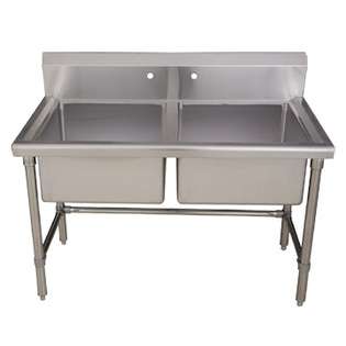   bowl commercial freestanding laundry utility sink  Brushed Stainless