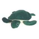 Pet Lou Medium Plush Dog Chew Toy, 8 Sea Turtle