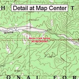  USGS Topographic Quadrangle Map   Horse Track Spring 