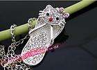 hello kitty slippers crystal necklace Lovely Xmas Beautiful Lovely 