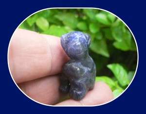 Hand Carved Blue Jasper Gemstone Monkey Figurine S5829  