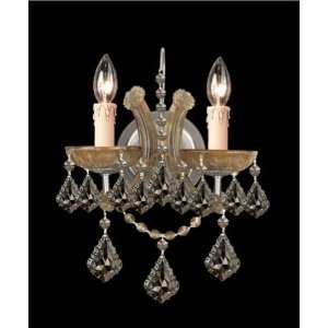  Crystorama Maria Theresa Brass 1 Tier Chandelier Draped in 