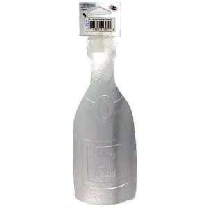  192 Packs of cutout 8 in champagne bottle silver 