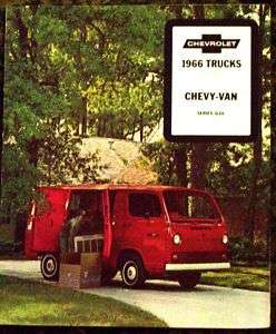 1966 Chevrolet Trucks Chevy Van Series G10 Brochure 66  
