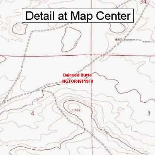  Topographic Quadrangle Map   Dalreed Butte, Oregon (Folded/Waterproof