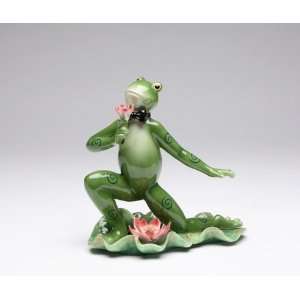  Appletree Design Romancing Alfrogo Frog Figurine, 6 3/4 