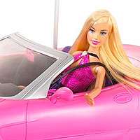 Barbie KidPicks Remote Control Corvette and Barbie Doll   Mattel 