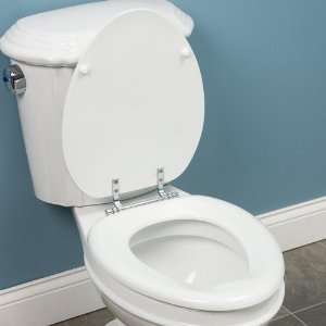  Regal Wooden Toilet Seat   Elongated Front   White