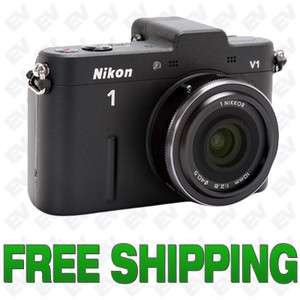Nikon 1 V1 Mirrorless Digital Camera with 10 30mm Lens (Black) NEW 