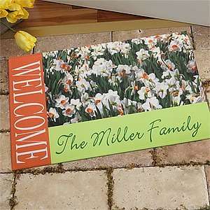    Spring Daffodils Personalized Doormats Patio, Lawn & Garden