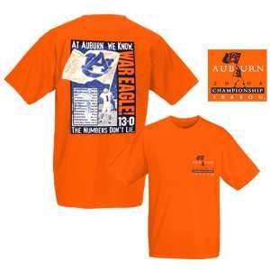  Auburn Tigers Orange Perfect Season T shirt Sports 