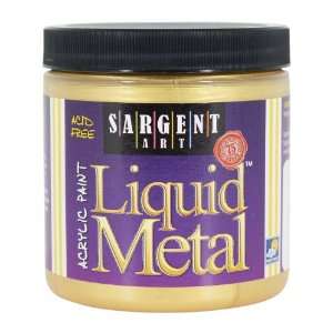    1181 8 Ounce Liquid Metal Acrylic Paint, Gold: Arts, Crafts & Sewing