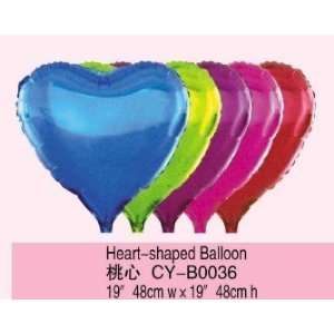  heart shaped plain foil balloons Toys & Games