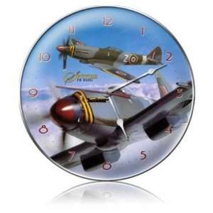   Spitfire Fr Xviiie Vintage Metal Clock Military