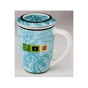  Turquoise Tea Cup with Lid   Tea Coaster