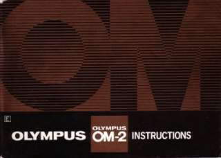 OLYMPUS OM 2 OM 2n OM2 OM2n CAMERA INSTRUCTION MANUAL  
