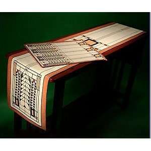   Frank Lloyd Wright Tree of Life Tapestry Table Runner 