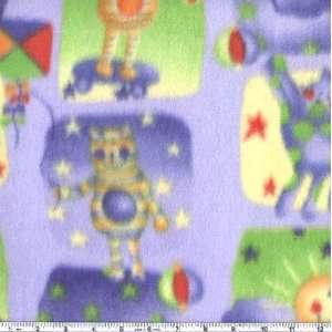   Wide Nordic Fleece Cats Blue Fabric By The Yard: Arts, Crafts & Sewing