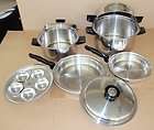 Refurbished Vintage Cory Flavor Seal Stainless Steel 3 Ply Cookware 