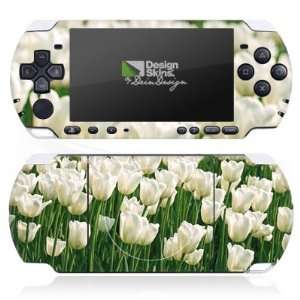  Design Skins for Sony PSP 3004 Slim & Lite   White Tulip 