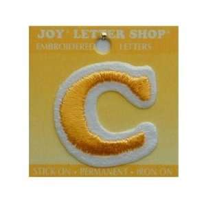  Joy Letter Shop Iron On Gold C (6 Pack)