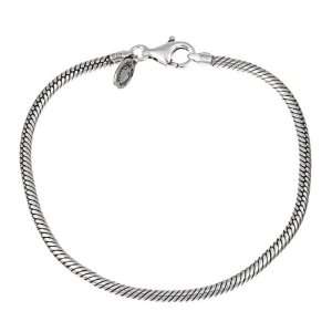   Moments Sterling Silver 8.75 inch Bead Charm Bracelet (3 mm): Jewelry