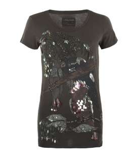Embellished Loro Tee, Women, Graphic T Shirts, AllSaints Spitalfields