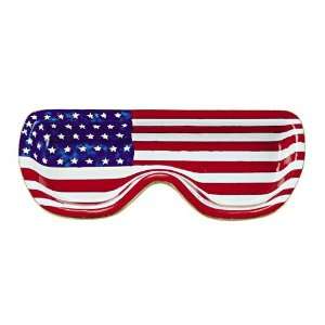   Handpaint Eyeglasses Holder/ Tray/ Dish AMERICAN FLAG 