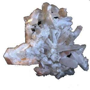 Quartz Cluster 01 Display Crystal Snowy White Healing Point Mineral 