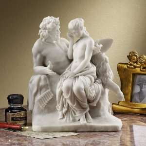   Pan Comforts Psyche Bonded Natural Marble Resin Statue