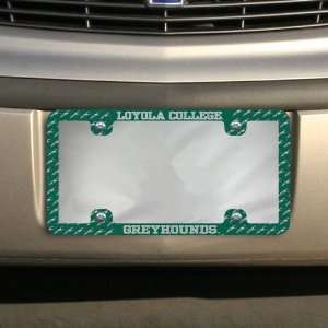 NCAA Loyola Greyhounds Thin Rim Mini Logo License Plate Frame  