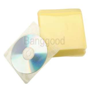 100x CD DVD DISC Clear Cover Storage Case Bag Plastic Sleeve Wallet 